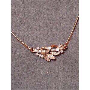 Alfred Philippe Trifari Rhinestone Necklace Pat Pend Vintage